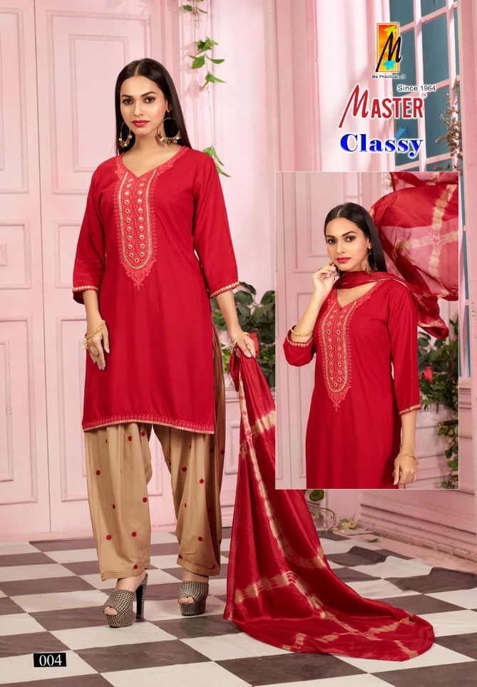 Master Classy Regular Wear Wholesale Printed Readymade Suits
